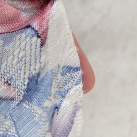 Ann Hobbs Vintage 80s Pastel Floral Tapestry Hourglass Peplum Blazer - Picture 12 of 15